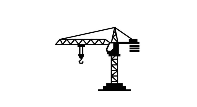 Crane Construction Equipment Industrial Machine.