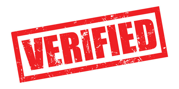 A red verified stamp on a white background indicating approval or confirmation