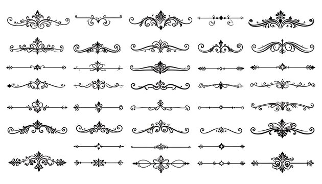 Ornate decorative dividers (2)