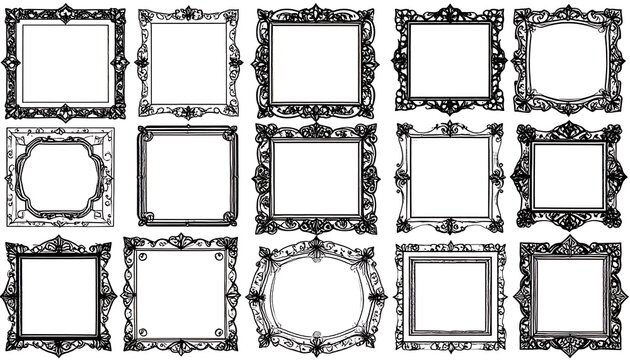 Ornate decorative frames (2)