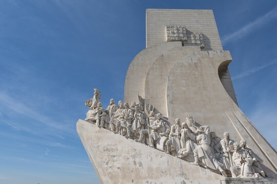 Padr&atilde;o dos Descobrimentos, Monument to the Discoveries, close-up, Bel&eacute;m, Lisbon, Portugal