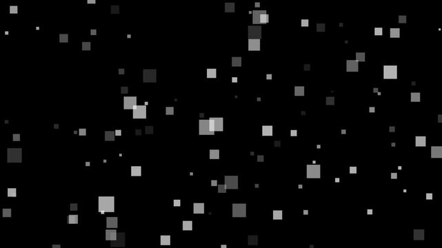 Abstract digital noise transition morphing into pixelated grid animation binary black code