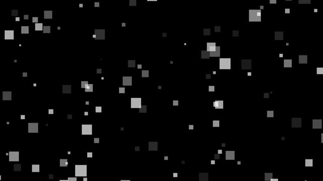 Abstract digital pixelated motion blur transition black background