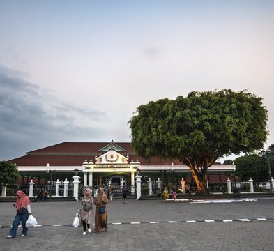 Palace of Yogyakarta, Dusk, Keraton Yogyakarta, Yogyakarta, Java, Indonesia