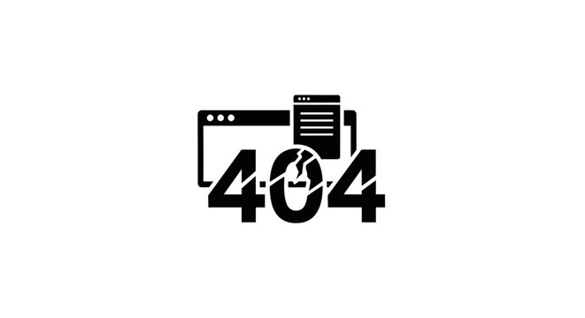 Error 404 web page not found.