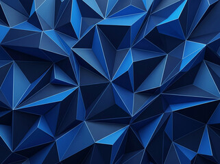 Fototapeta premium Geometric Low Poly Abstract Blue Corporate Background Wallpaper 4K