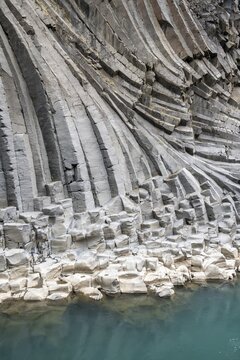 Stu&eth;lagil Canyon, basalt columns, Egilsstadir, Iceland