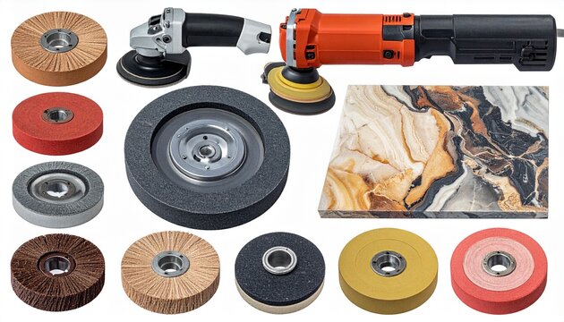 Angle Grinders, Abrasive Discs & Polished Stone: Professional Finishing Tools & Materials.