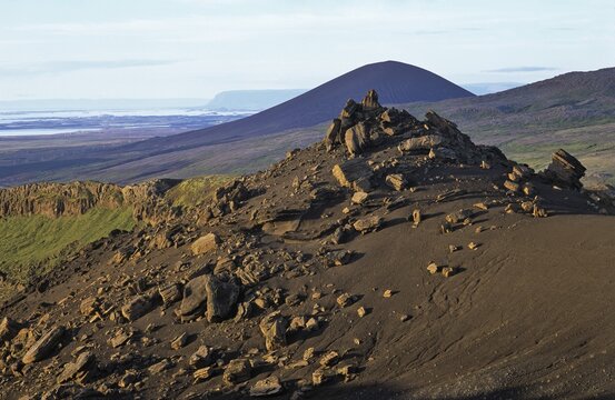 Volcanic tuff formations at Mt. Horn, Snaefellsness Peninsula, Iceland