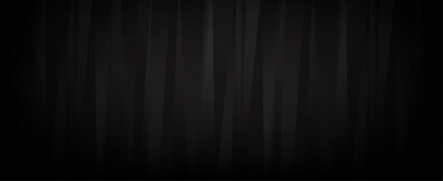 Dark Black Abstract Background with Subtle Vertical Lines and Soft Shadow, Elegant Minimal Design