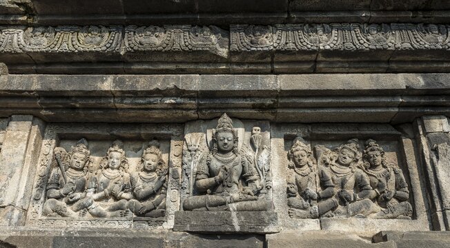 Relief on Prambanan Temple, Kecamatan Prambanan, Daerah Istimewa Yogyakarta, Java Tengah, Java, Indonesia