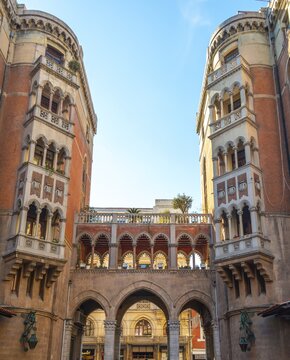 Entrance area of the Basilica of St. Anthony, Beyoglu, Istanbul, Turkey