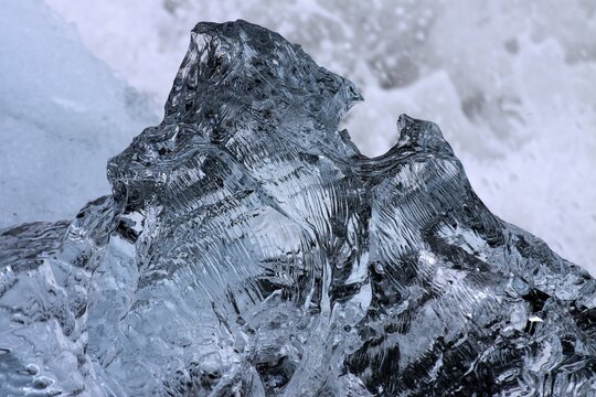Ice floes on the Jokulsarlon beach, Iceland