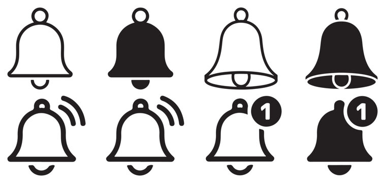 Muted notification bell icon for silent mode or do not disturb settings. vector illustration eps 10