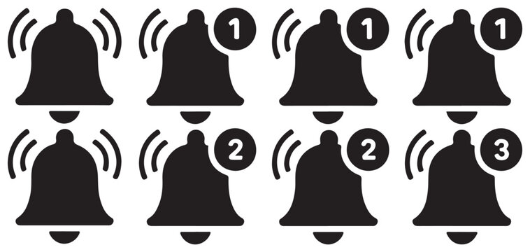 Muted notification bell icon for silent mode or do not disturb settings. vector illustration eps 10