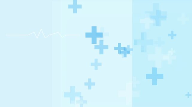 Blue geometric particles animation seamless loop abstract motion