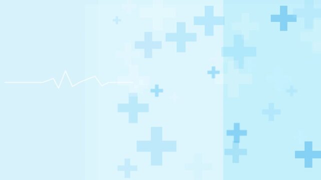 Blue snowflakes falling against white background, winter season, festive holiday theme, abstract motion seamless loop