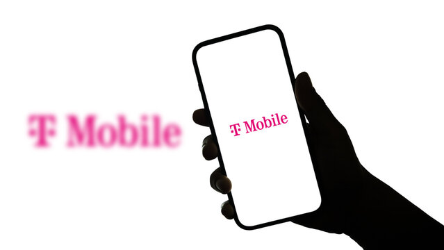 T-Mobile logo displayed on a smartphone screen &ndash; Delhi, India &ndash; June 04, 2025