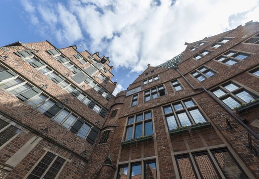 Brick houses in the B&ouml;ttcherstra&szlig;e, Altstadt, Bremen, Germany