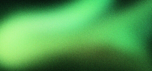 Grainy green gradient background with retro film noise texture, abstract blurry light leak effect for lo-fi aesthetic, soft emerald glow on dark backdrop, vintage cinematic atmospheric overlay © VEXLO