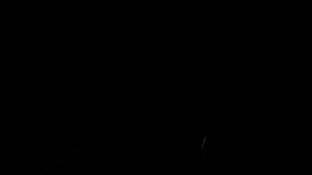 4K Seamless Loop of Subway Train Moving Through Dark Tunnel with Lighting