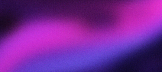Vibrant purple and pink gradient background with grainy texture. Abstract neon light blur with soft magenta waves. Modern dark violet aesthetic wallpaper for digital marketing and web design. © VEXLO