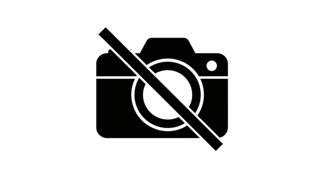 Camera Icon No Photography Allowed.