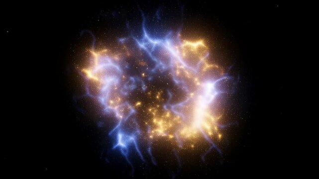 Vibrant Cosmic Explosion in Space.