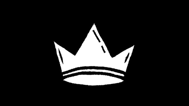 Royalty and Symbolism: A striking silhouette of a crown on a contrasting backdrop, a powerful emblem of authority and regality.