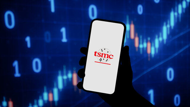 TSMC logo displayed on a smartphone screen &ndash; Delhi, India &ndash; June 04, 2025