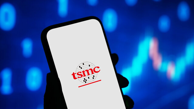 TSMC logo displayed on a smartphone screen &ndash; Delhi, India &ndash; June 04, 2025
