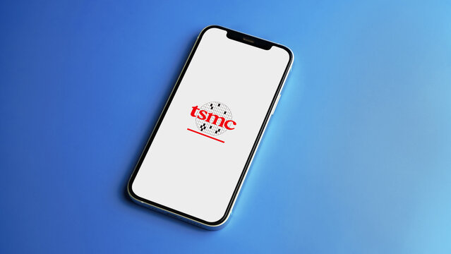 TSMC logo displayed on a smartphone screen &ndash; Delhi, India &ndash; June 04, 2025
