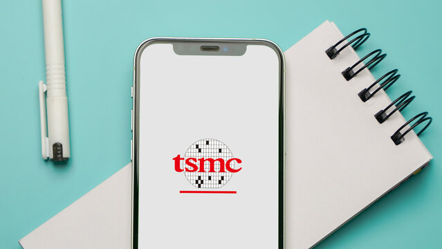 TSMC logo displayed on a smartphone screen &ndash; Delhi, India &ndash; June 04, 2025
