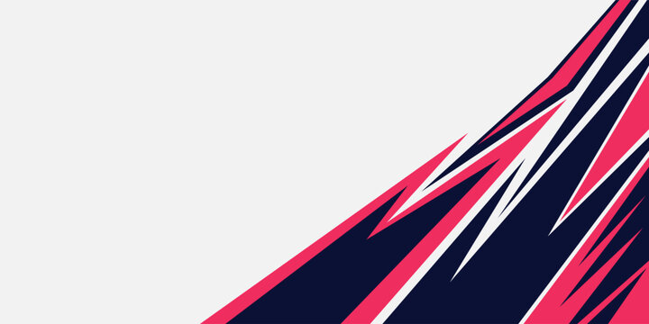 Modern Sports Racing Background with Sharp Dynamic Geometric Shapes