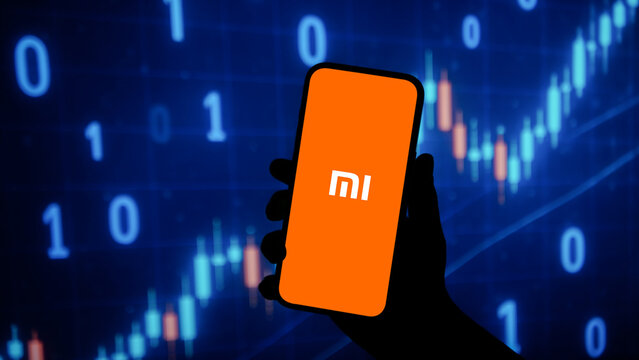 Xiaomi logo displayed on a smartphone screen &ndash; Delhi, India &ndash; June 04, 2025