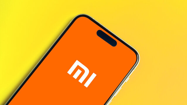 Xiaomi logo displayed on a smartphone screen &ndash; Delhi, India &ndash; June 04, 2025