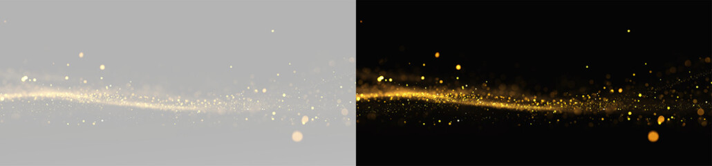 dust trail with flowing magic particles and soft radiant shimmer © Alehandro