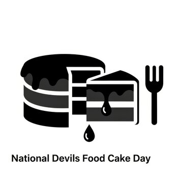 Devils Food Cake icon for National Devils Food Cake Day