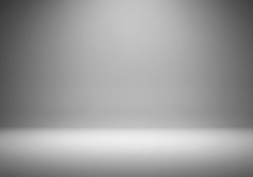 Conceptual illustration of an empty stage or vast white studio, featuring expansive negative space representing nothingness and void, spacious, negative space, minimalism