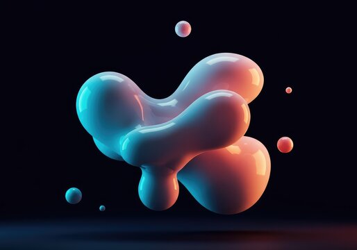 Conceptual fluid forms shifting rapidly, demonstrating the principles of dynamic geometric systems and continuous transformation, change, futuristic, movement