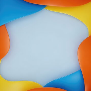 Minimalist abstract composition showing a large smooth empty space awaiting content or definition. Represents potential and the unknown future, gap, geometric, missing