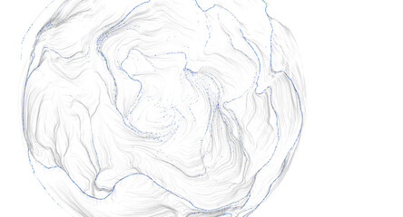Abstract design showing flowing lines. Perfect for use in backgrounds, modern art and gra © vegefox.com