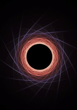 Abstract visualization of the cosmic force of gravity warping the fabric of spacetime, creating deep wells of attraction and potential, field, blue, energy