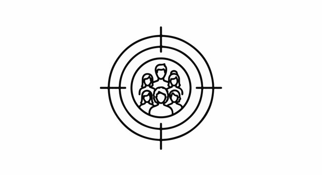 Target on a group of people