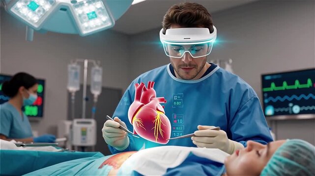 Surgeon Uses Augmented Reality To Visualize Heart During Surgery