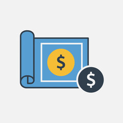 Obraz premium Dollar Sign Currency Finance Money.