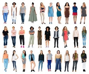 Fototapeta premium Diverse women standing together