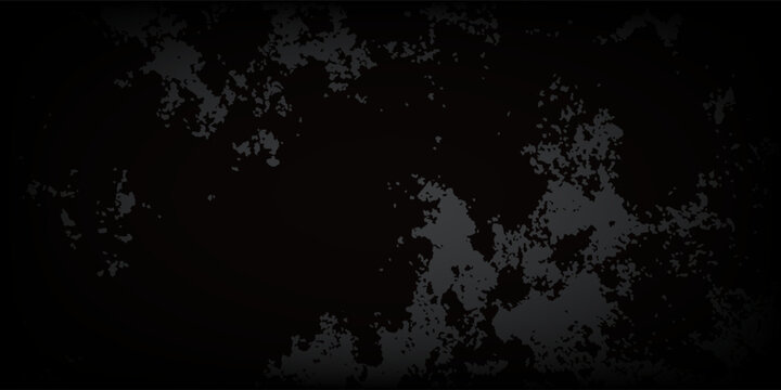 Luxury Black Metal Gradient Background with Distressed Cracked Concrete Texture and Grunge Aesthetic