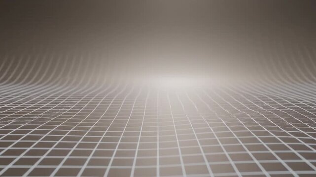 Abstract grid pattern with soft lighting and a sense of depth and perspective