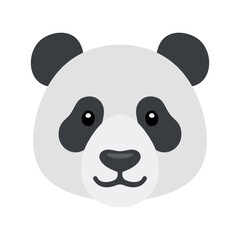 Fototapeta premium Panda Head Illustration Vector Template Design